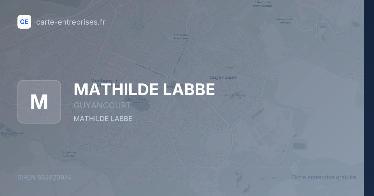 MATHILDE LABBE — 882823974 — fiche entreprise