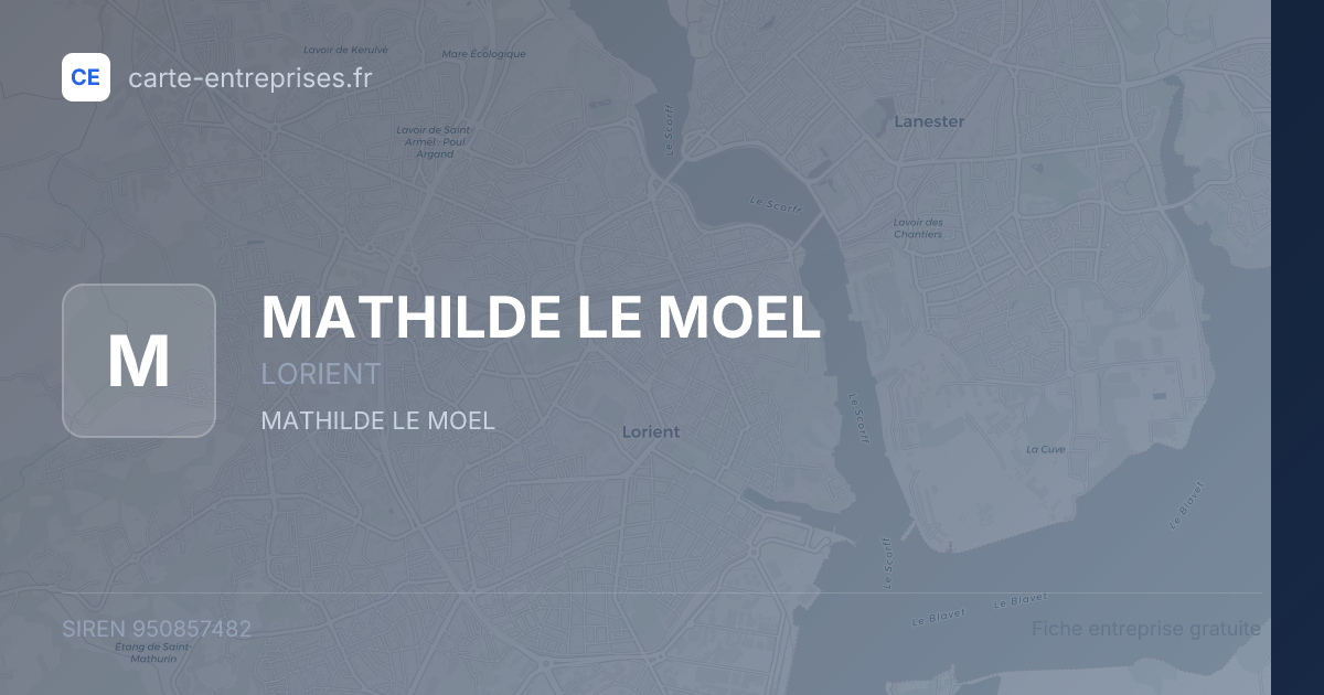 MATHILDE LE MOEL — 950857482 — fiche entreprise