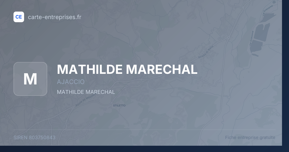 MATHILDE MARECHAL — 803750843 — fiche entreprise