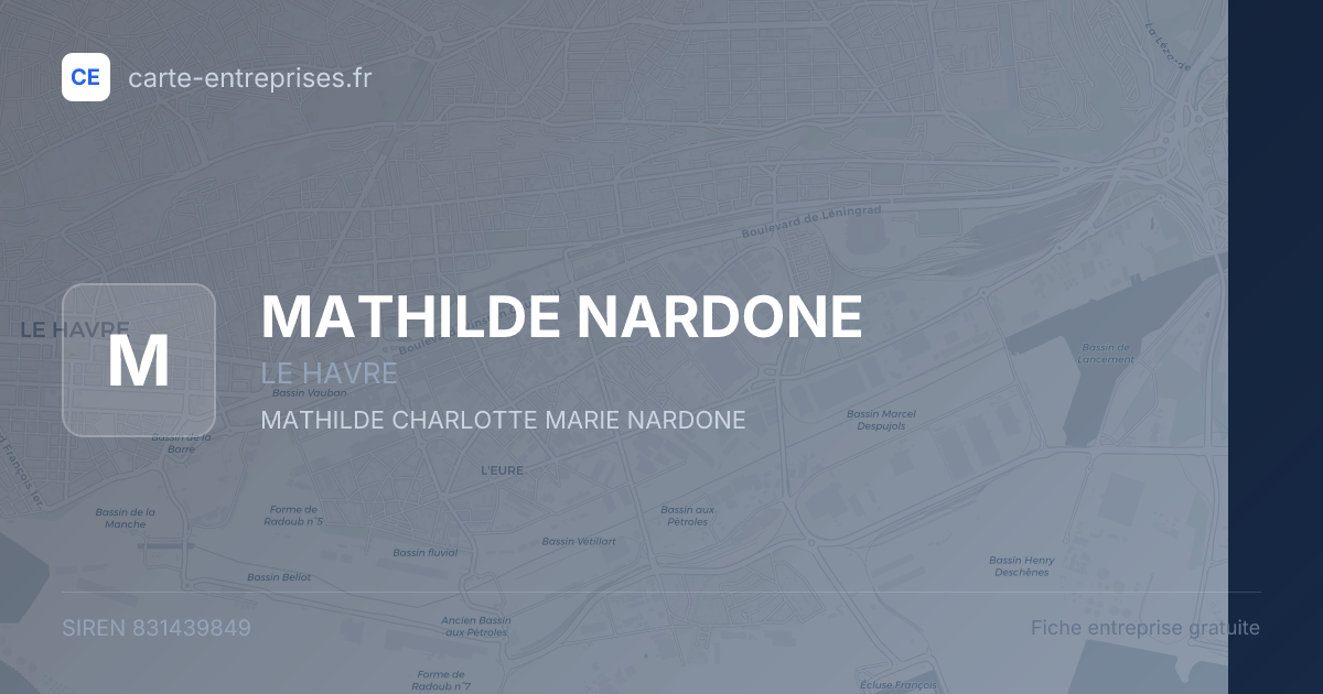 MATHILDE NARDONE — 831439849 — fiche entreprise