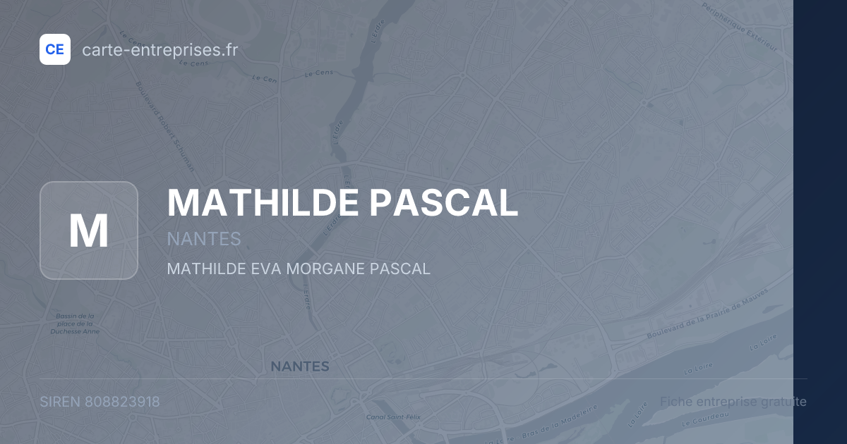 MATHILDE PASCAL — 808823918 — fiche entreprise