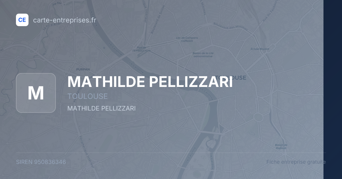 MATHILDE PELLIZZARI — 950836346 — fiche entreprise