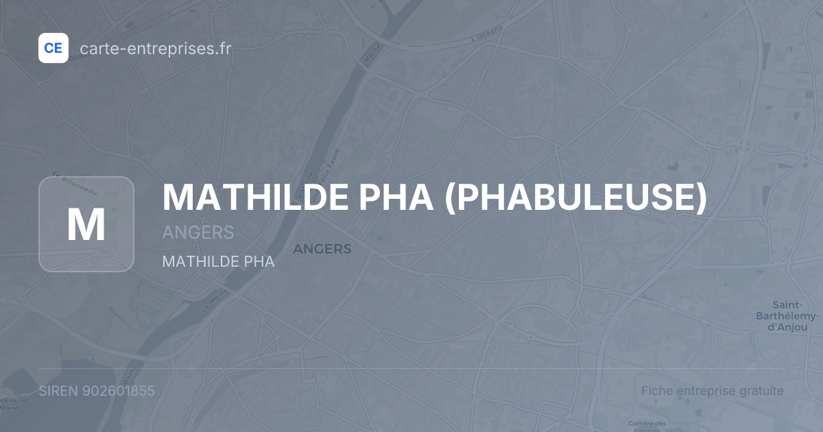 MATHILDE PHA (PHABULEUSE) — 902601855 — fiche entreprise