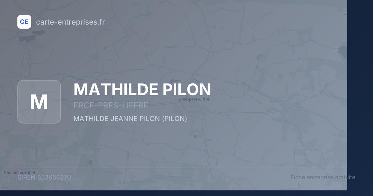 MATHILDE PILON — 853656270 — fiche entreprise