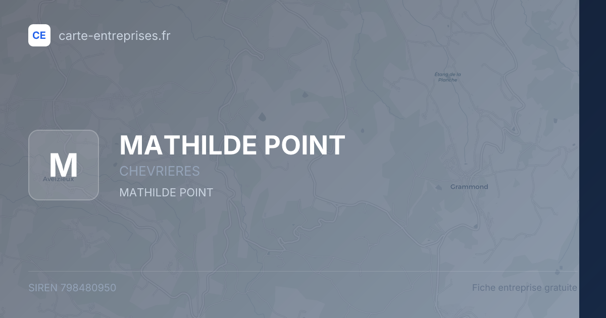 MATHILDE POINT — 798480950 — fiche entreprise