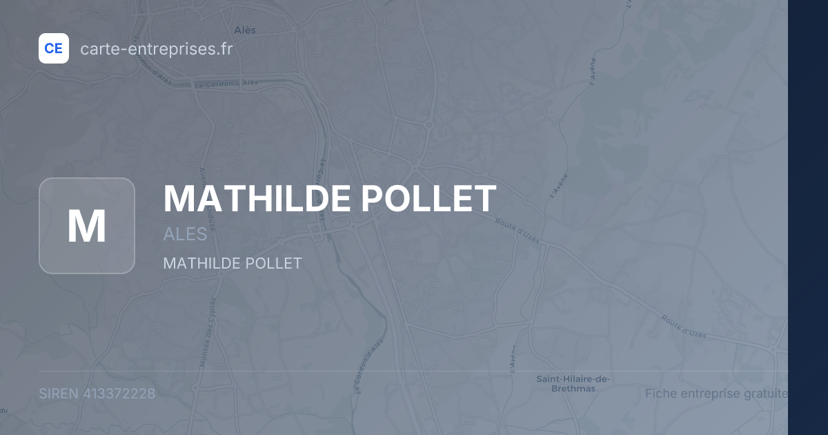 MATHILDE POLLET — 413372228 — fiche entreprise