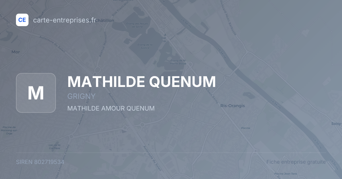 MATHILDE QUENUM — 802719534 — fiche entreprise