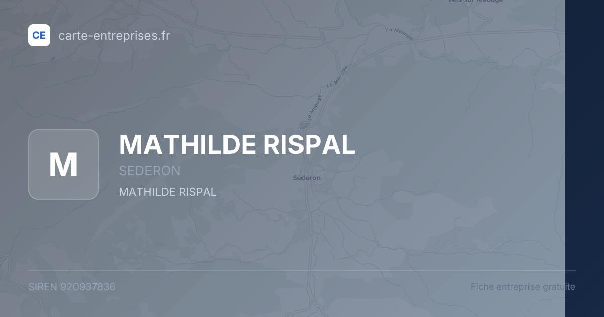 MATHILDE RISPAL — 920937836 — fiche entreprise