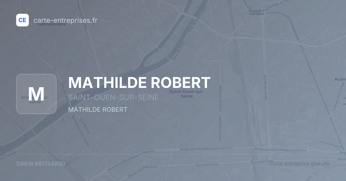 MATHILDE ROBERT — 881744890 — fiche entreprise