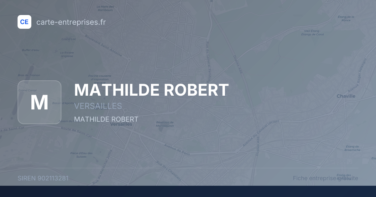 MATHILDE ROBERT — 902113281 — fiche entreprise
