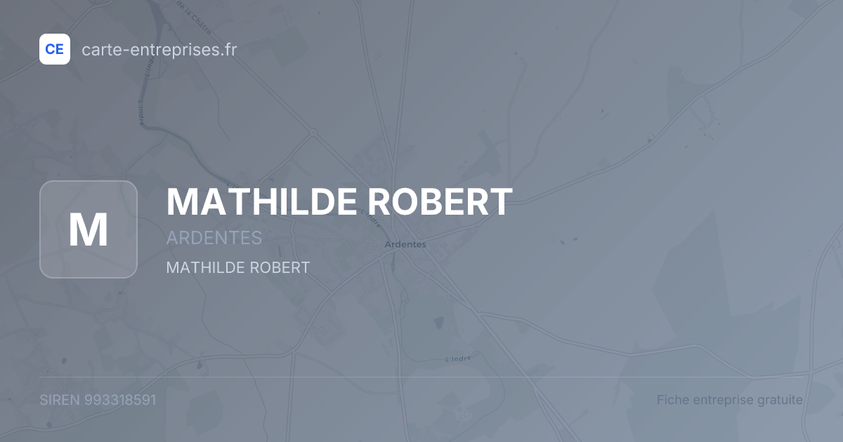 MATHILDE ROBERT — 993318591 — fiche entreprise