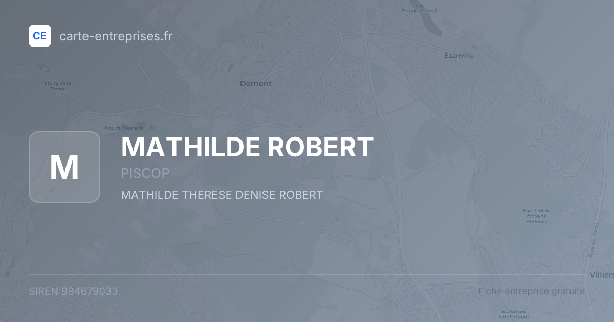MATHILDE ROBERT — 994679033 — fiche entreprise