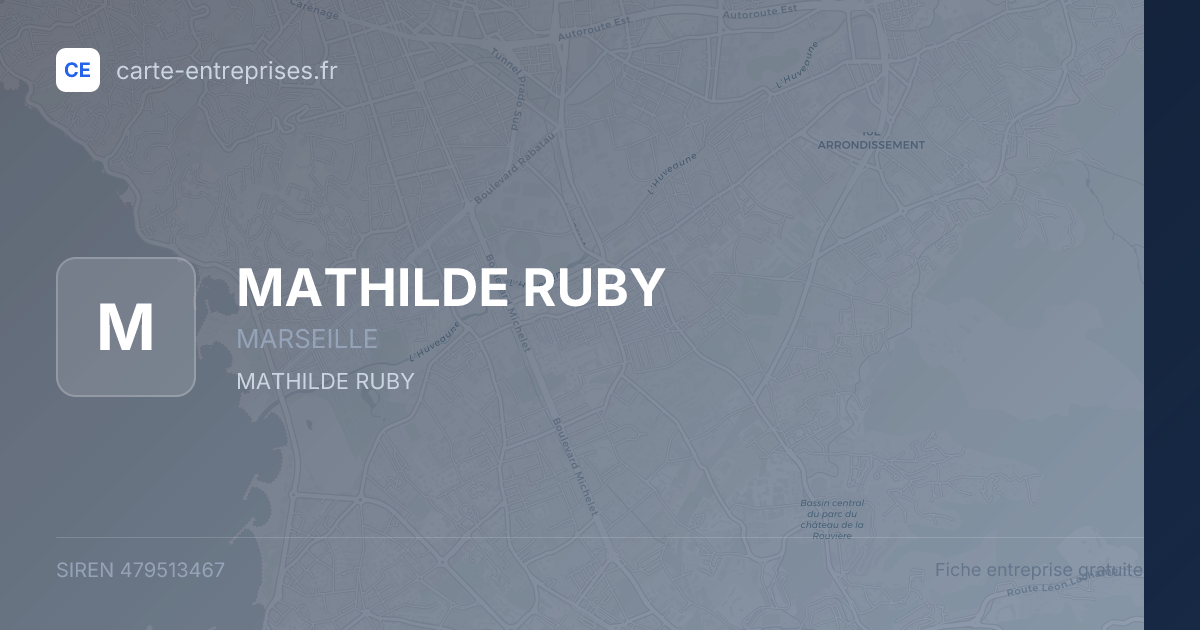 MATHILDE RUBY — 479513467 — fiche entreprise