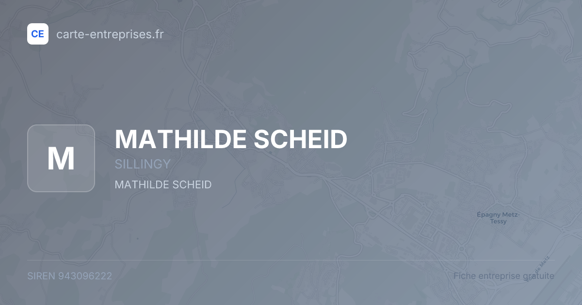 MATHILDE SCHEID — 943096222 — fiche entreprise