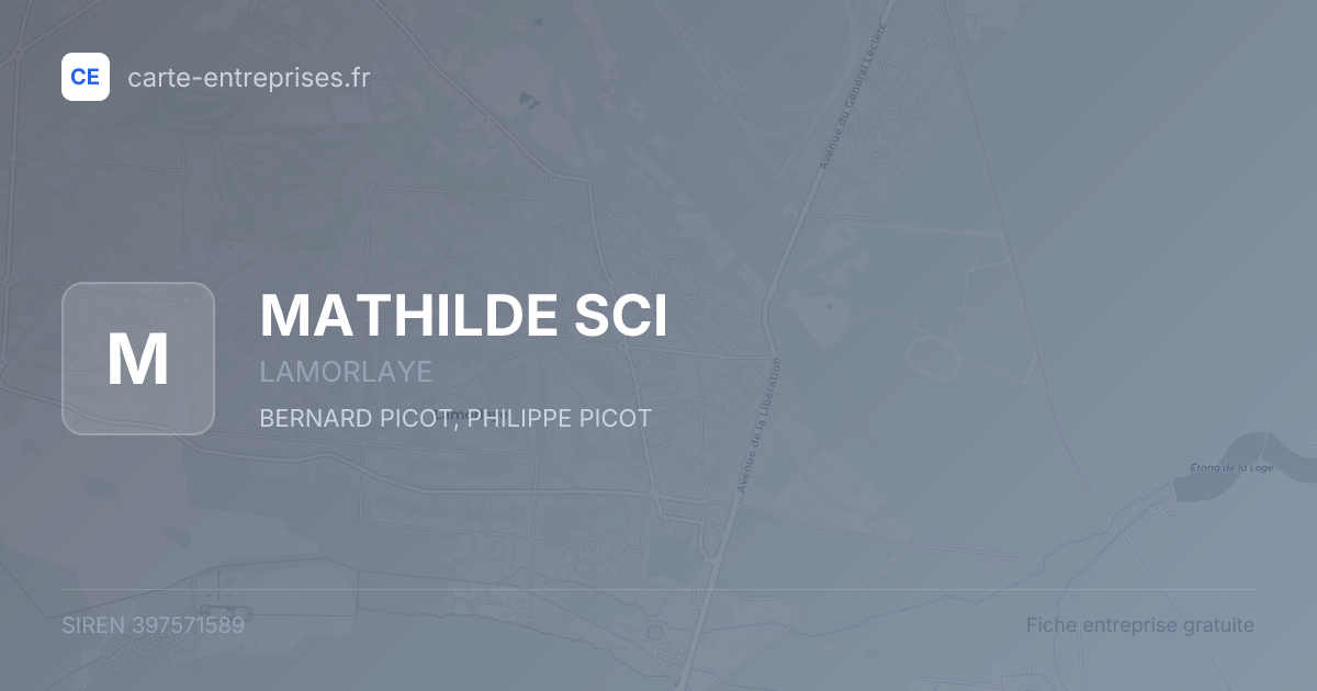 MATHILDE SCI — 397571589 — fiche entreprise