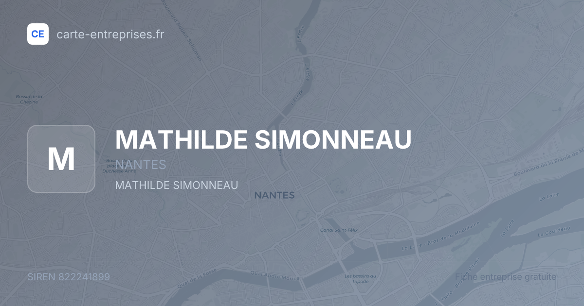 MATHILDE SIMONNEAU — 822241899 — fiche entreprise