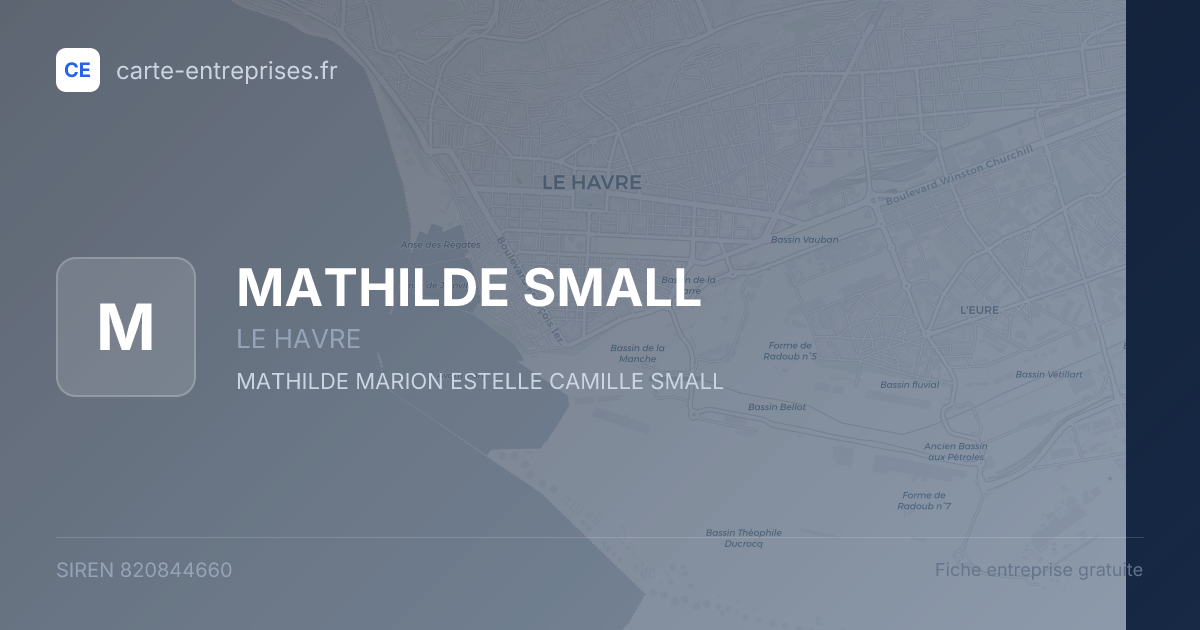 MATHILDE SMALL — 820844660 — fiche entreprise
