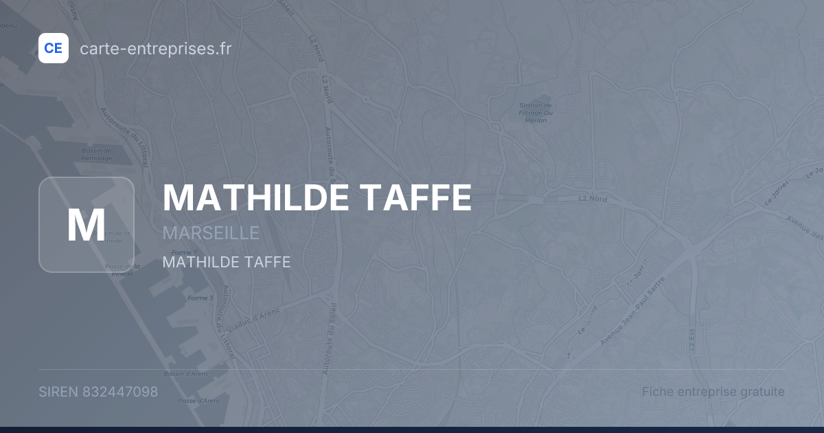 MATHILDE TAFFE — 832447098 — fiche entreprise