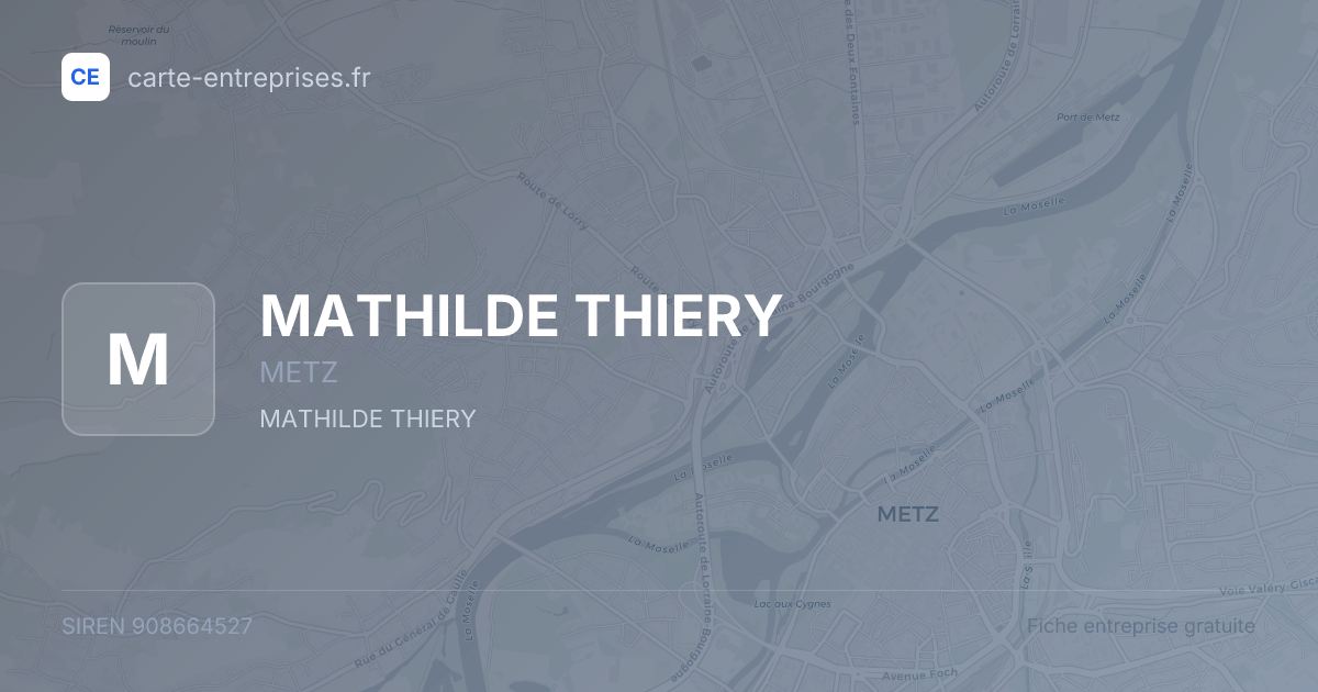 MATHILDE THIERY — 908664527 — fiche entreprise