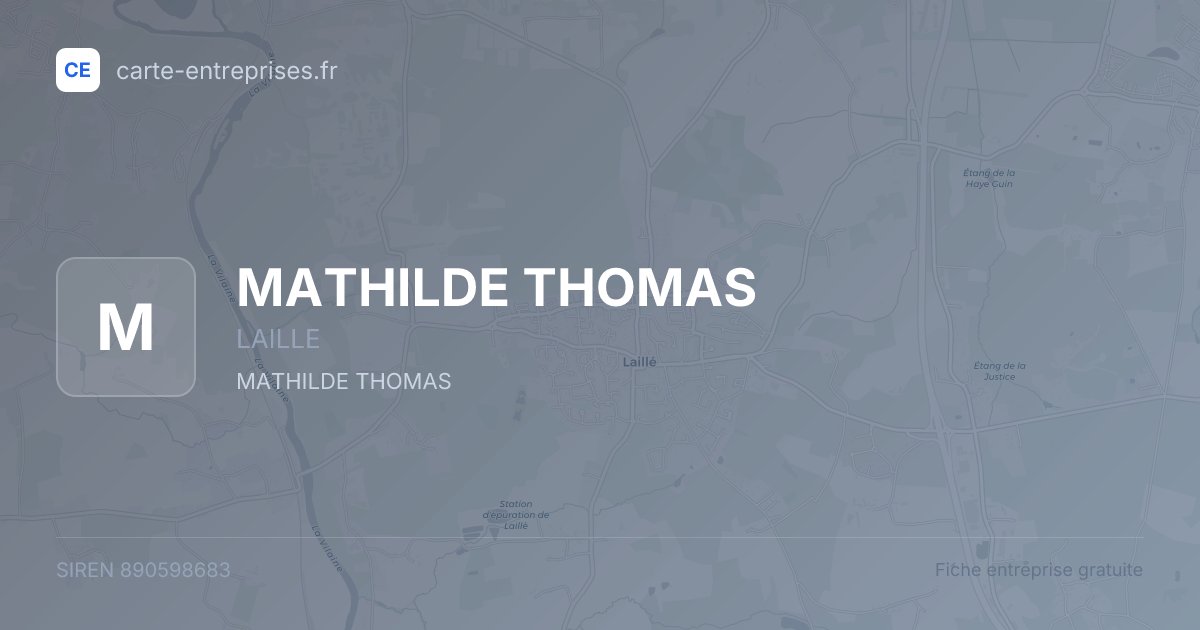 MATHILDE THOMAS — 890598683 — fiche entreprise