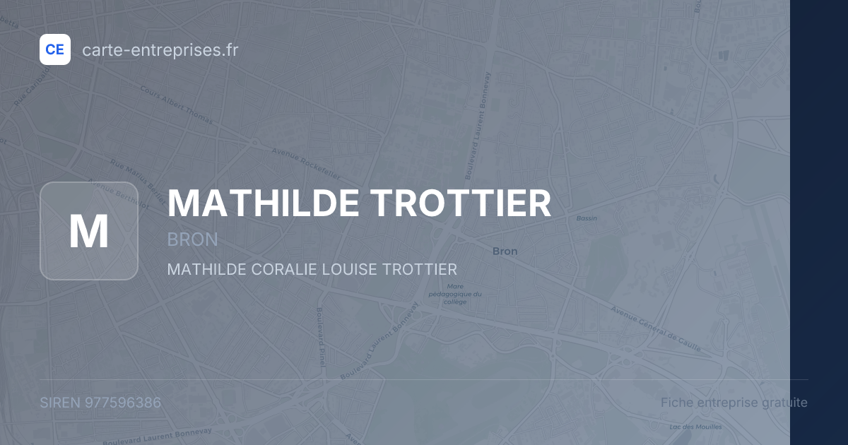 MATHILDE TROTTIER — 977596386 — fiche entreprise