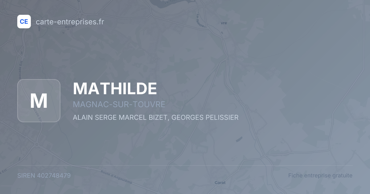 MATHILDE — 402748479 — fiche entreprise