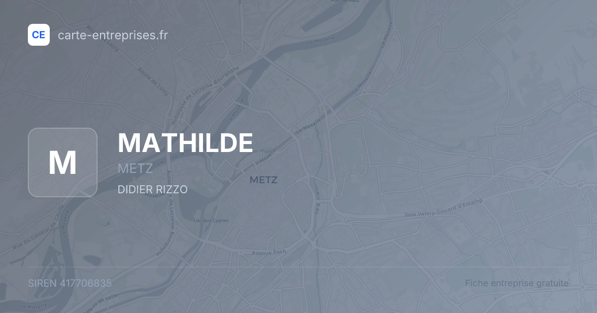 MATHILDE — 417706835 — fiche entreprise