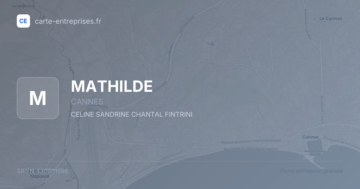 MATHILDE — 430081596 — fiche entreprise