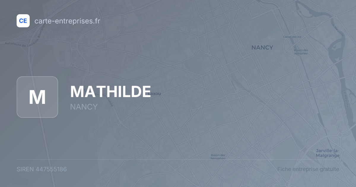 MATHILDE — 447555186 — fiche entreprise