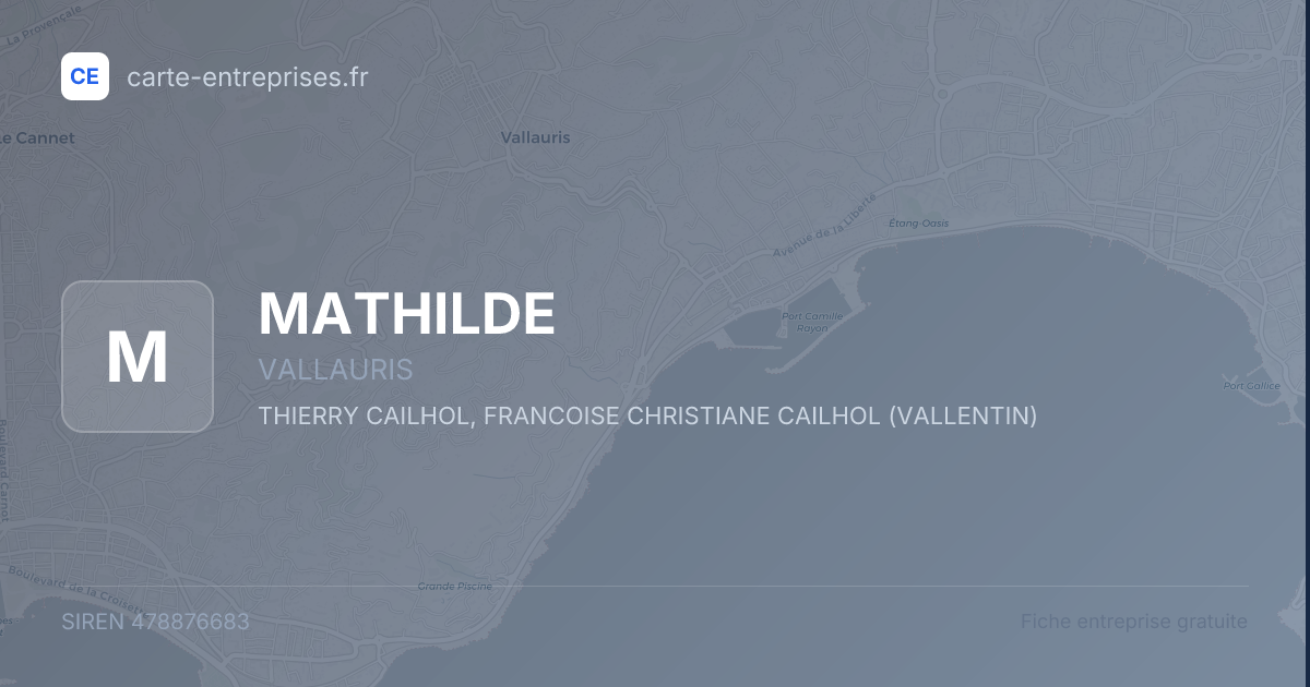 MATHILDE — 478876683 — fiche entreprise