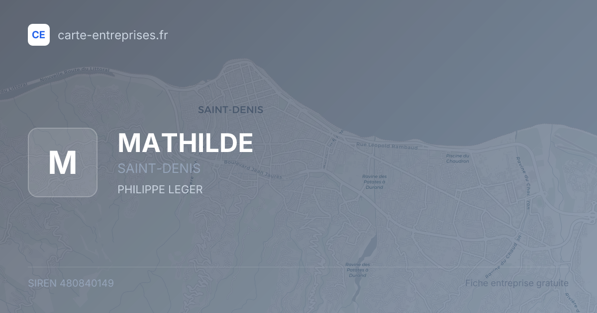 MATHILDE — 480840149 — fiche entreprise