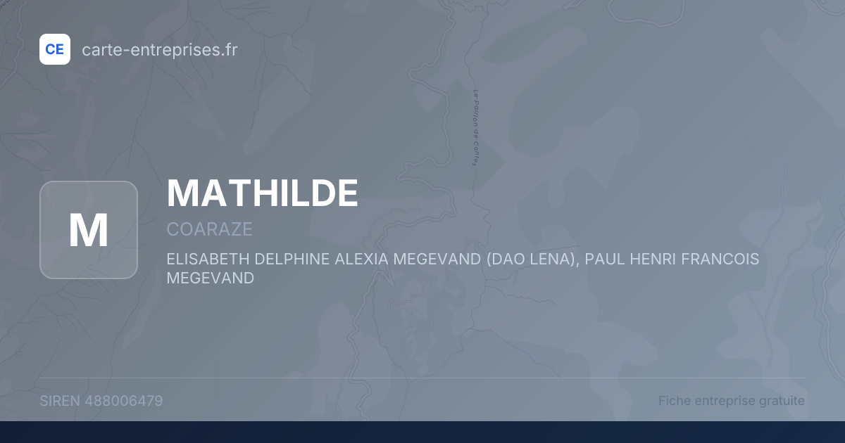 MATHILDE — 488006479 — fiche entreprise