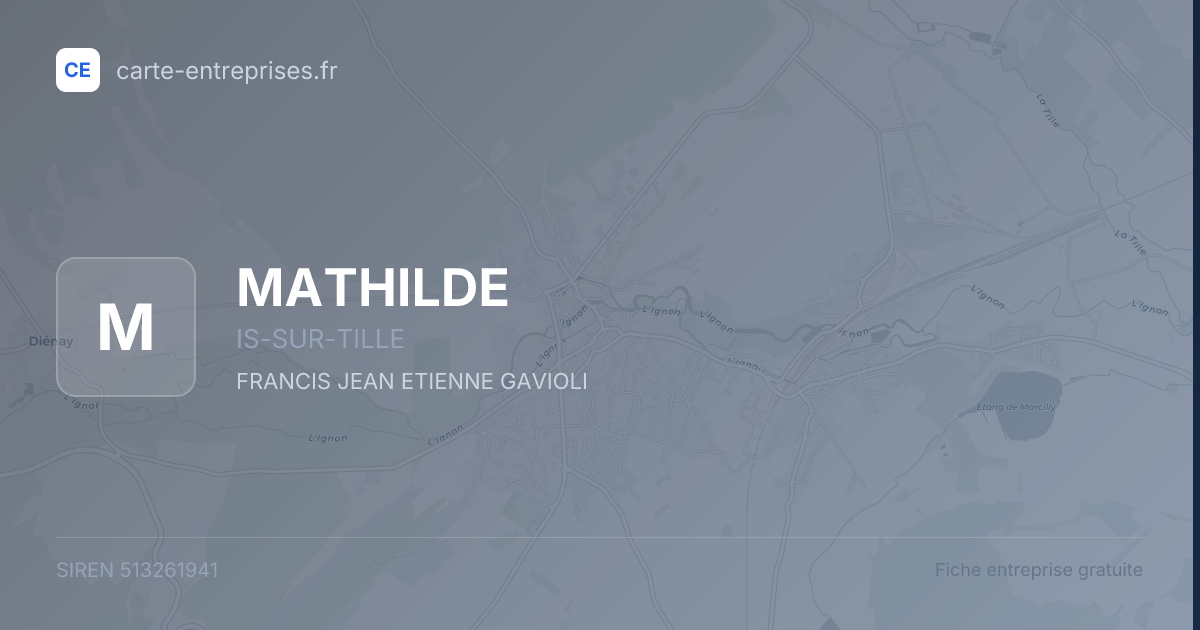 MATHILDE — 513261941 — fiche entreprise