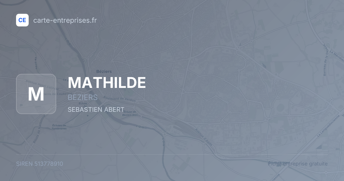 MATHILDE — 513778910 — fiche entreprise