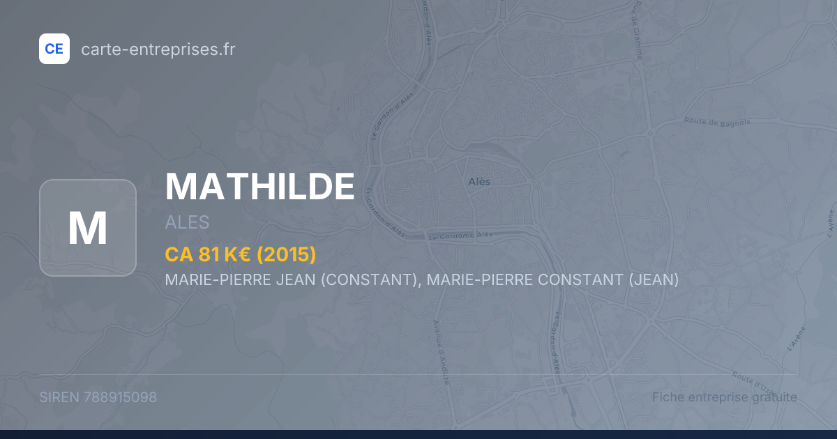 MATHILDE — 788915098 — fiche entreprise