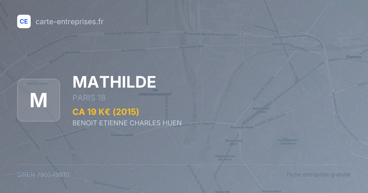 MATHILDE — 790549810 — fiche entreprise