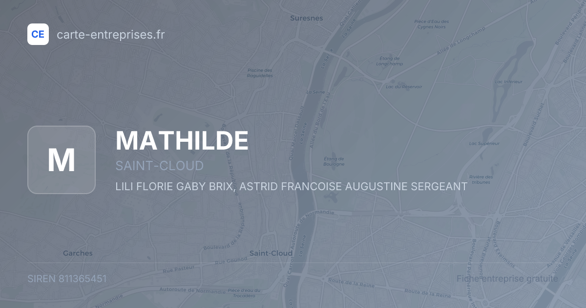 MATHILDE — 811365451 — fiche entreprise