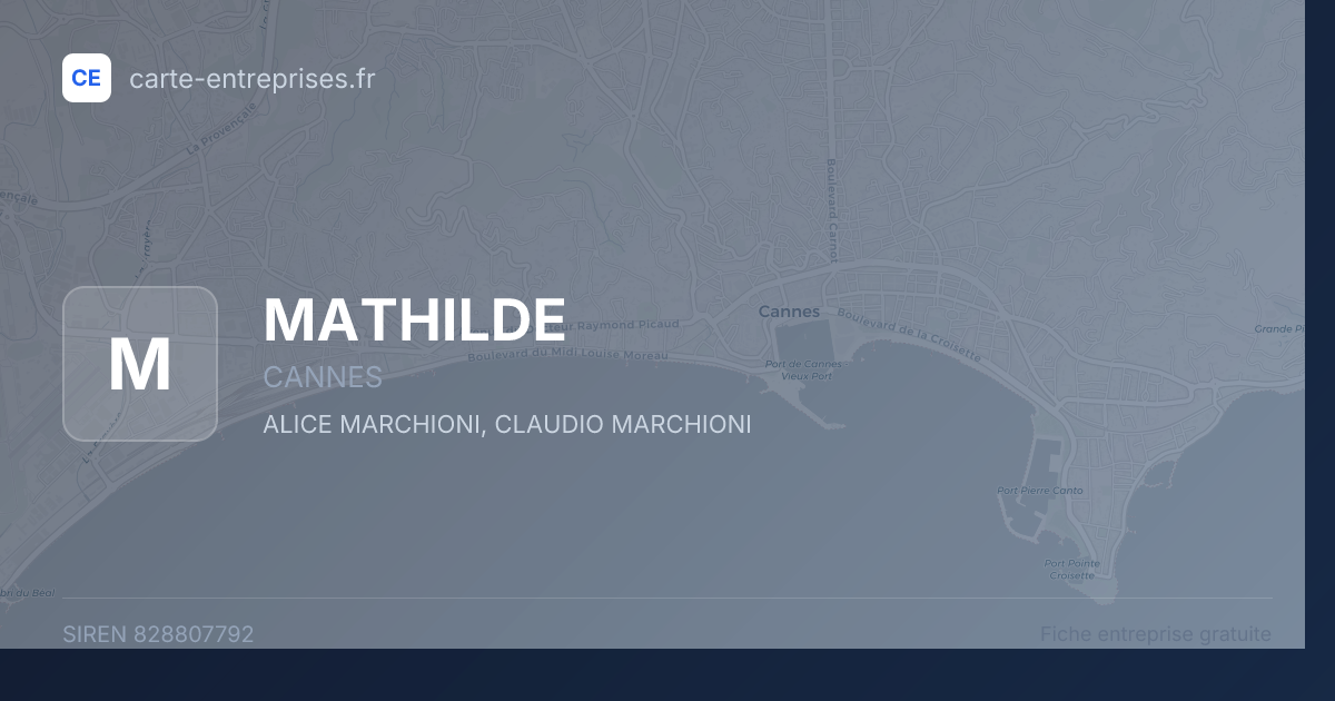 MATHILDE — 828807792 — fiche entreprise