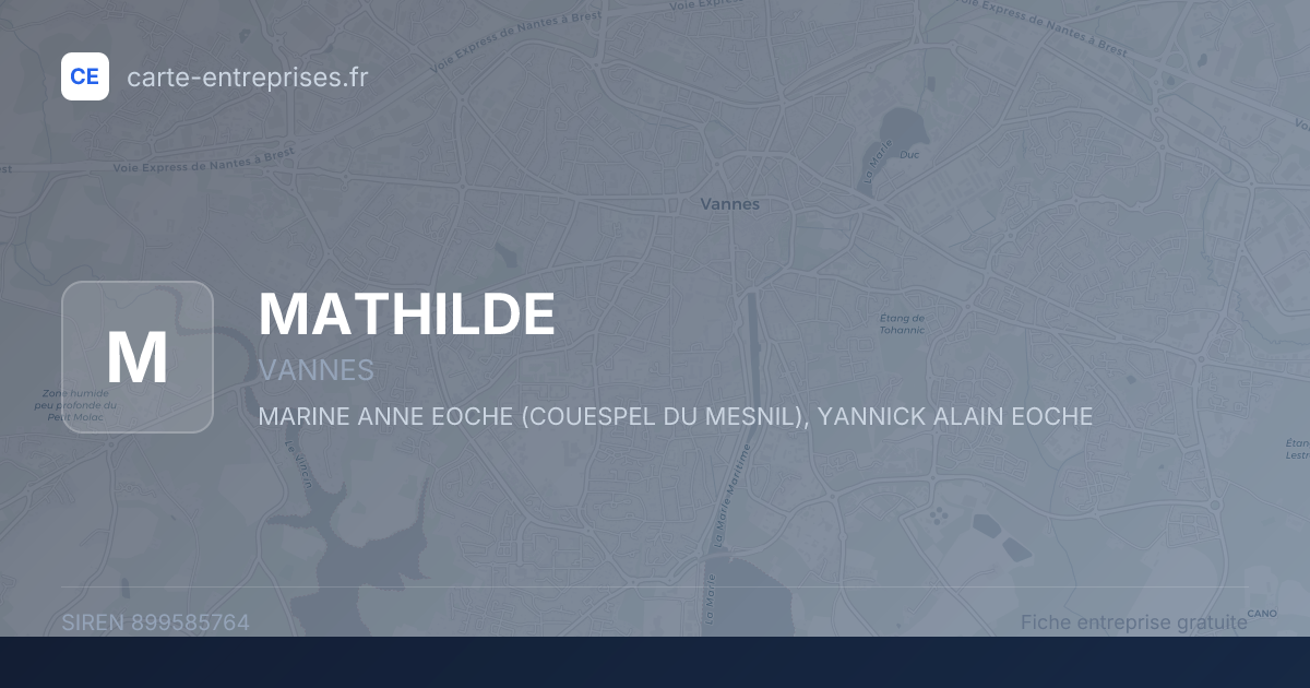 MATHILDE — 899585764 — fiche entreprise