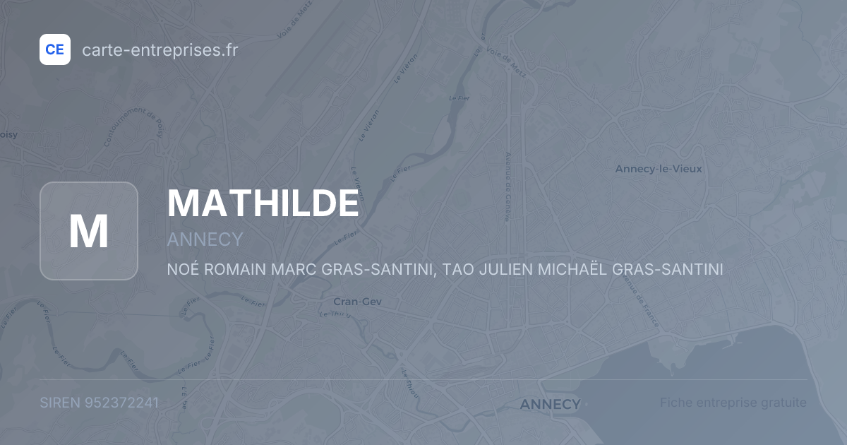 MATHILDE — 952372241 — fiche entreprise