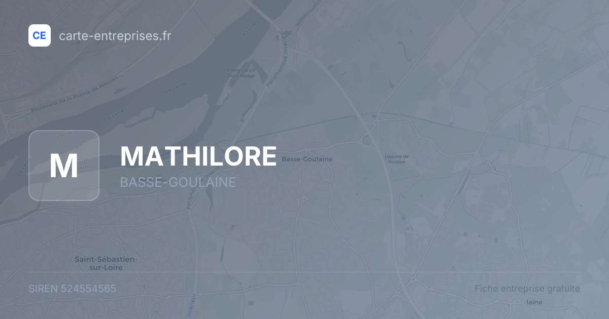 MATHILORE — 524554565 — fiche entreprise