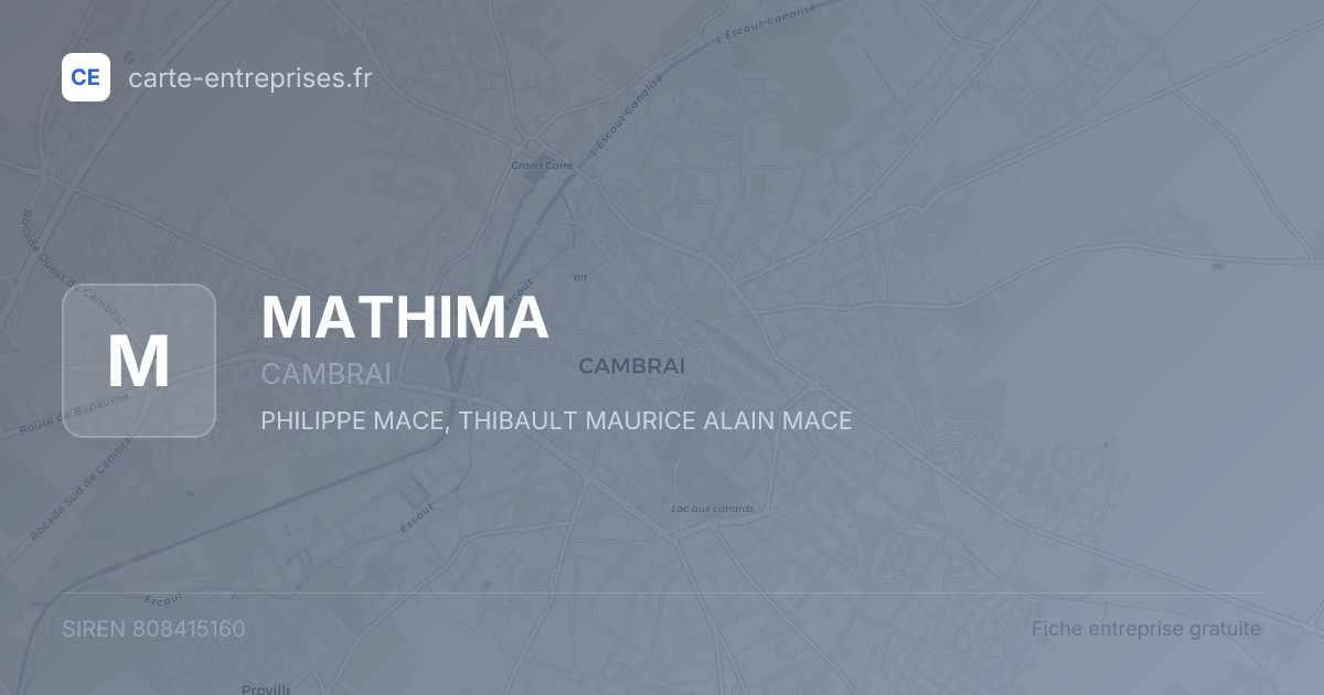 MATHIMA — 808415160 — fiche entreprise