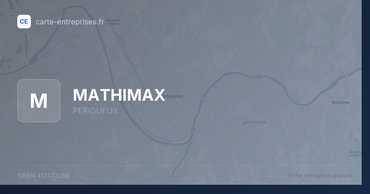 MATHIMAX — 412472268 — fiche entreprise