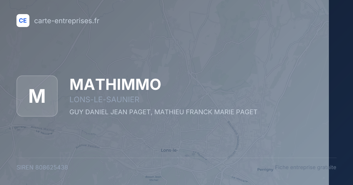 MATHIMMO — 808625438 — fiche entreprise