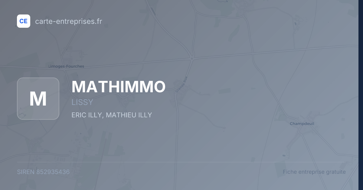 MATHIMMO — 852935436 — fiche entreprise