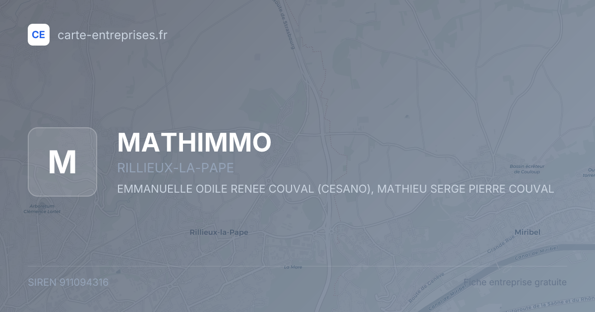 MATHIMMO — 911094316 — fiche entreprise