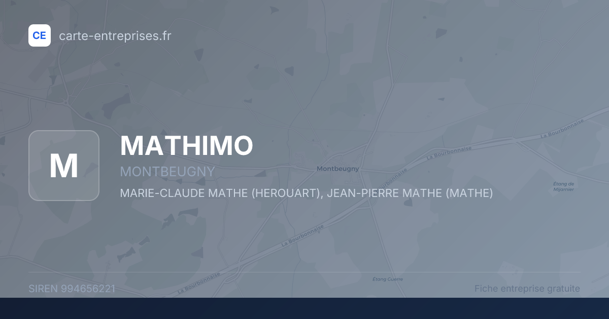 MATHIMO — 994656221 — fiche entreprise