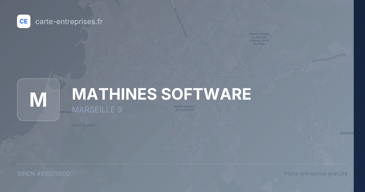 MATHINES SOFTWARE — 493075600 — fiche entreprise