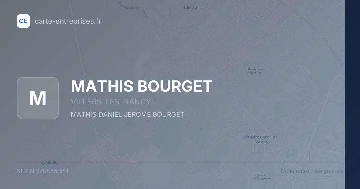 MATHIS BOURGET — 979855384 — fiche entreprise