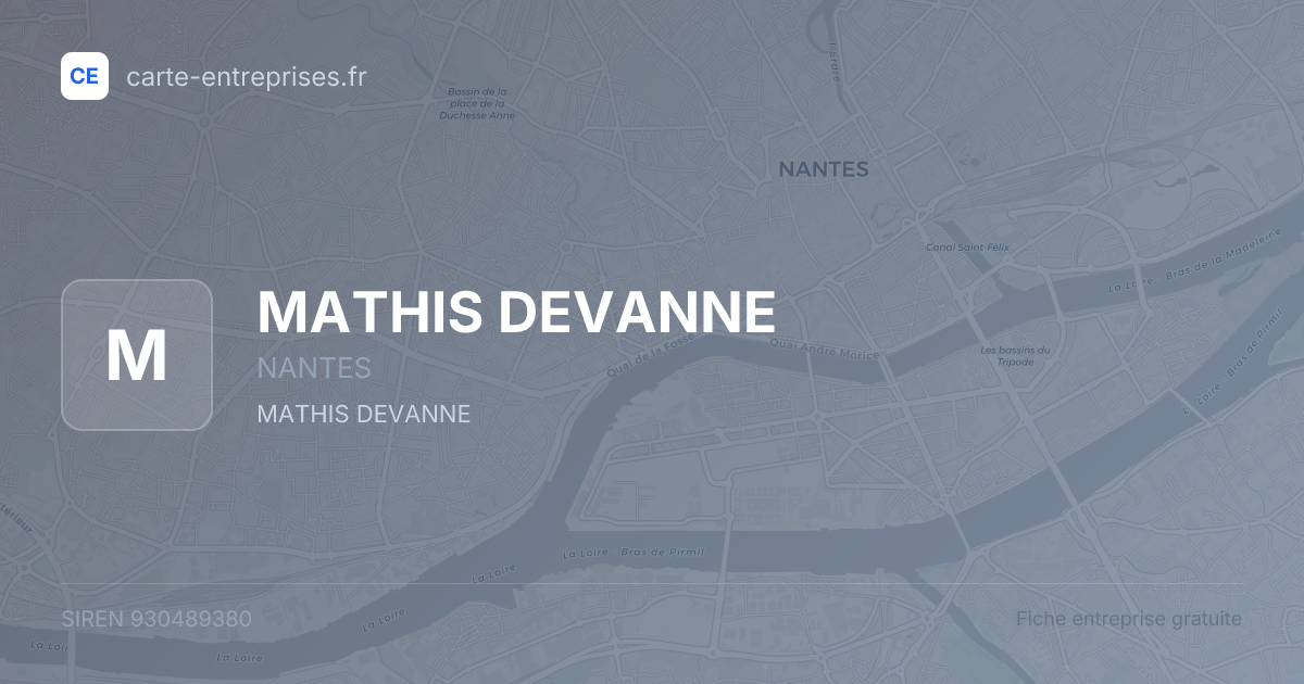 MATHIS DEVANNE — 930489380 — fiche entreprise